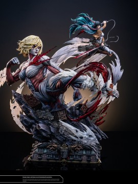 Hertz Studio Attack on Titan Mikasa Ackerman vs The Female Titan Hot Sexy 1/6 Statue